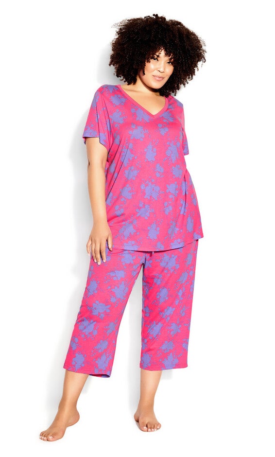 Short Sleeve Sleep Top - pink, , alternate image number 1