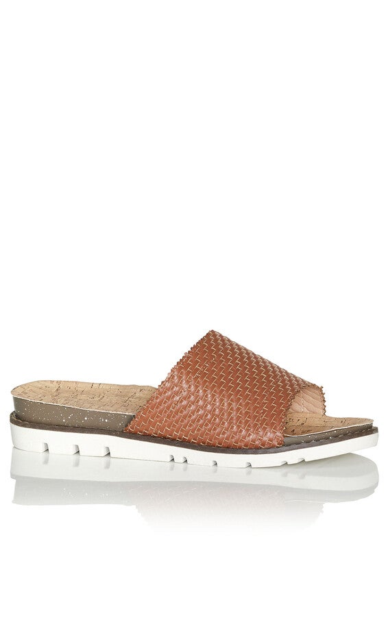 WIDE FIT Fiona Slip On Sandal - tan, Beige, hi-res image number 0