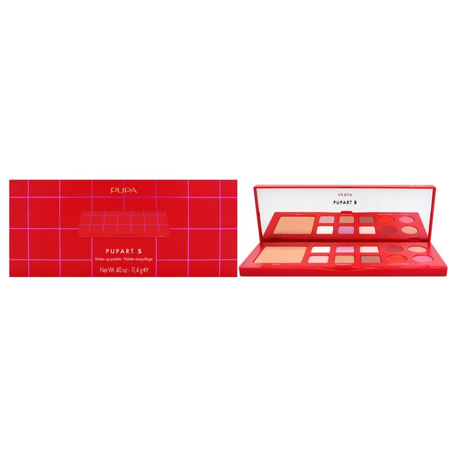 Pupart S Make-Up Palette - 003 Red by Pupa Milano for Women - 0.4 oz Makeup, See Description, hi-res image number 0