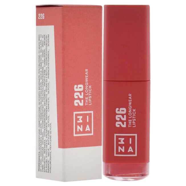 The Longwear Lipstick - 226 Coral by 3INA for Women - 0.20 oz Lipstick, , alternate image number 6