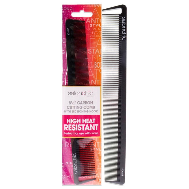 Cutting Carbon Comb High heat resistant 8.5 by SalonChic for Unisex - 1 Pc Comb, NA, hi-res image number null