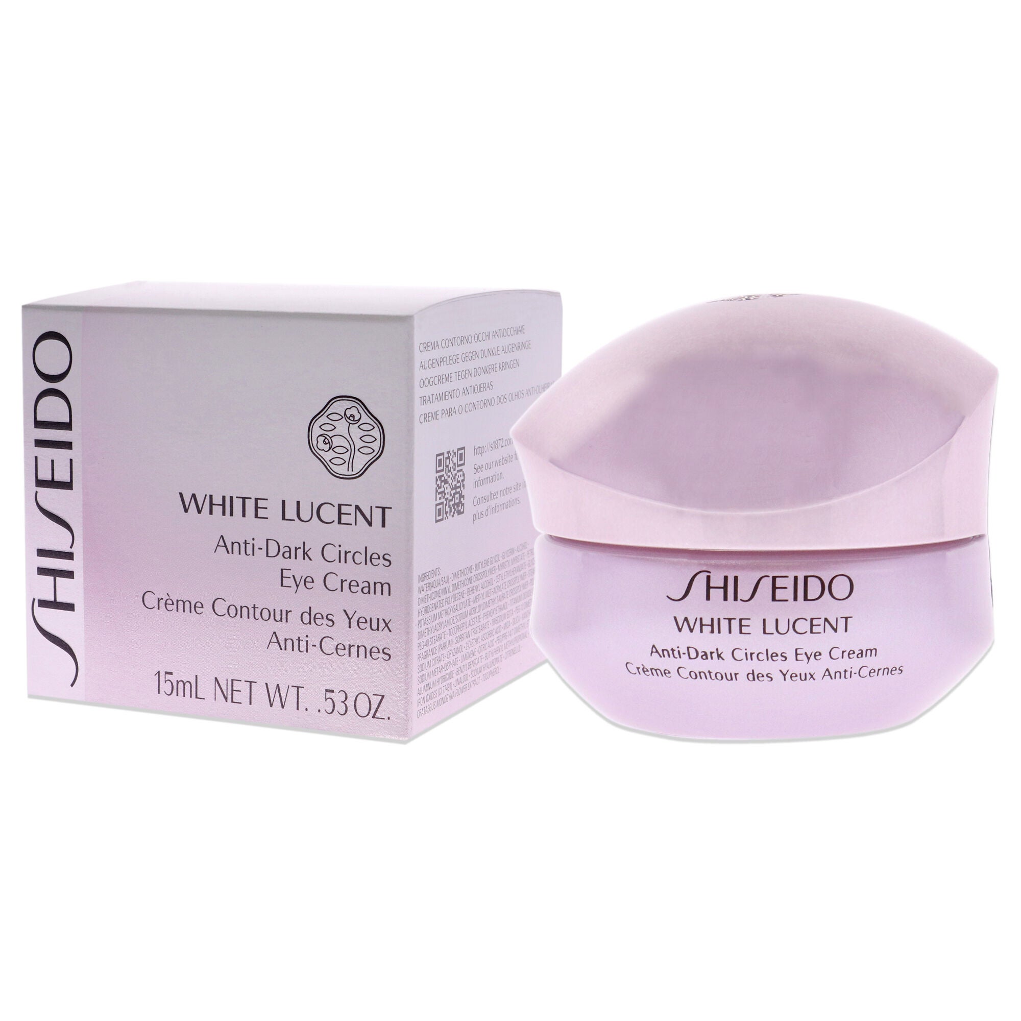 White Lucent Anti-Dark Circles Eye Cream by Shiseido for Unisex - 0.53 oz Cream, See Description, alternate image number 3
