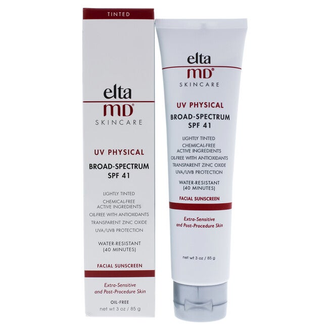 UV Physical Sunscreen SPF 41 by EltaMD for Unisex - 3 oz Sunscreen, , alternate image number null