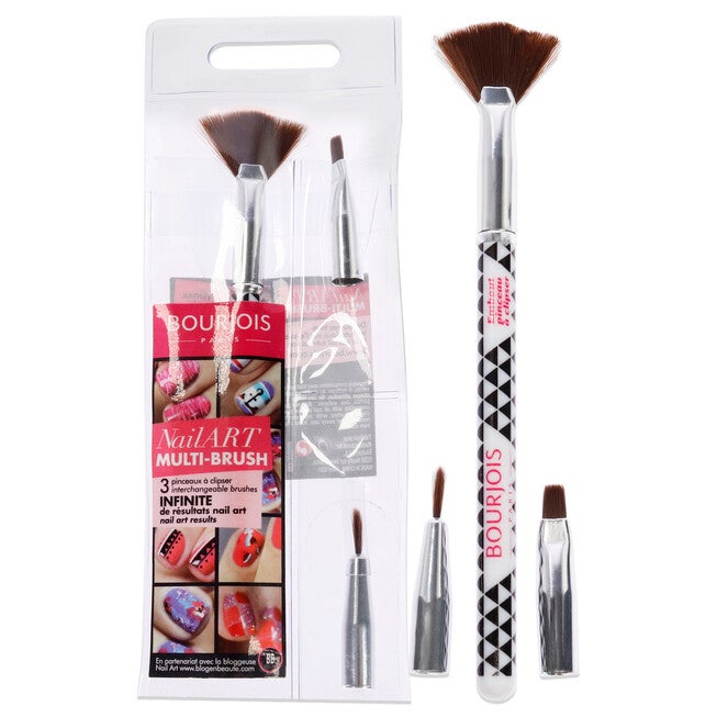 Multi-Brush Nail Art Set by Bourjois for Women - 3 Pc Fan Brush, Shader Brush, Liner Brush, , alternate image number 3