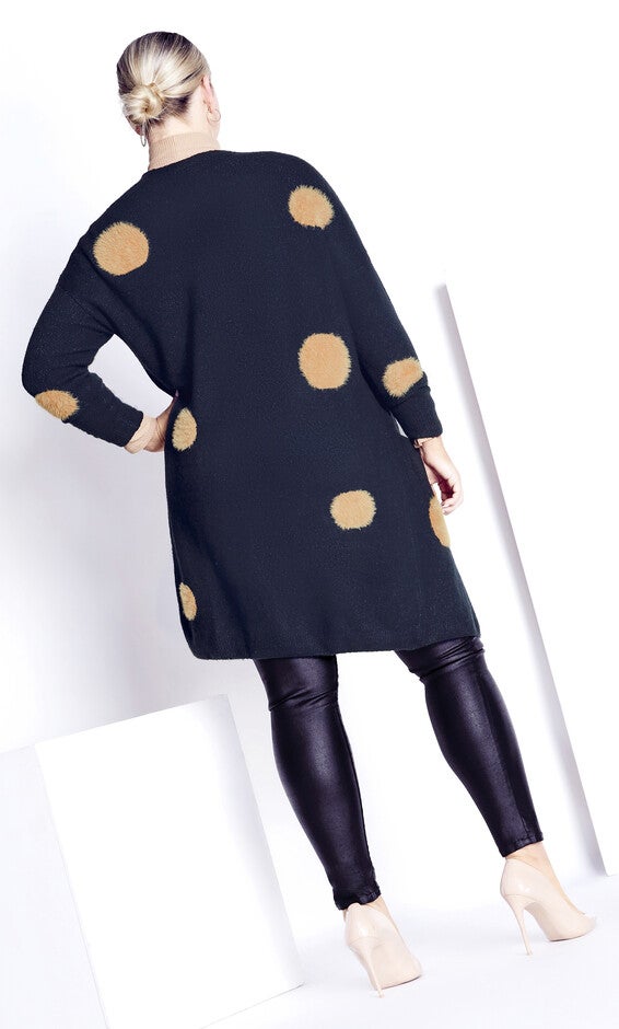 Donatella Cardigan - navy marle, , alternate image number null