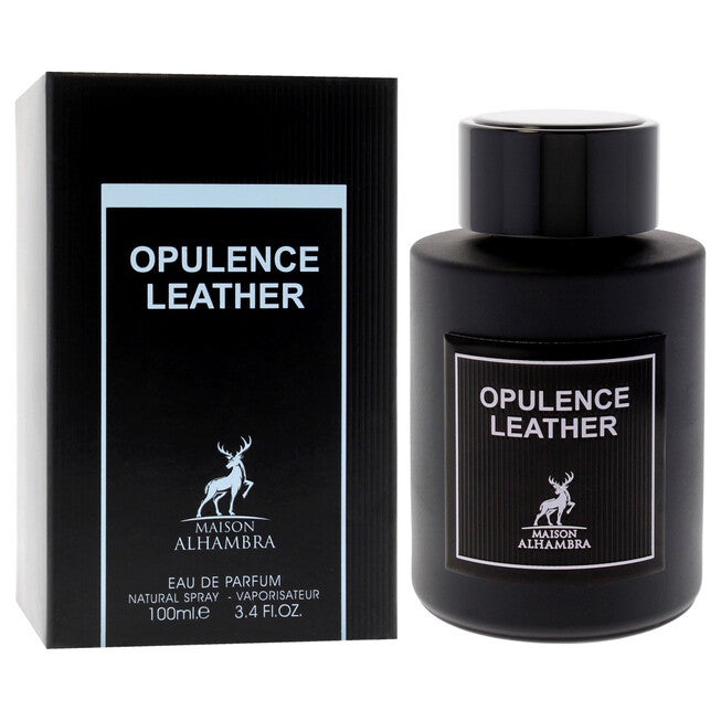 Opulence Leather by Maison Alhambra for Men - 3.4 oz EDP Spray, See Description, alternate image number 2