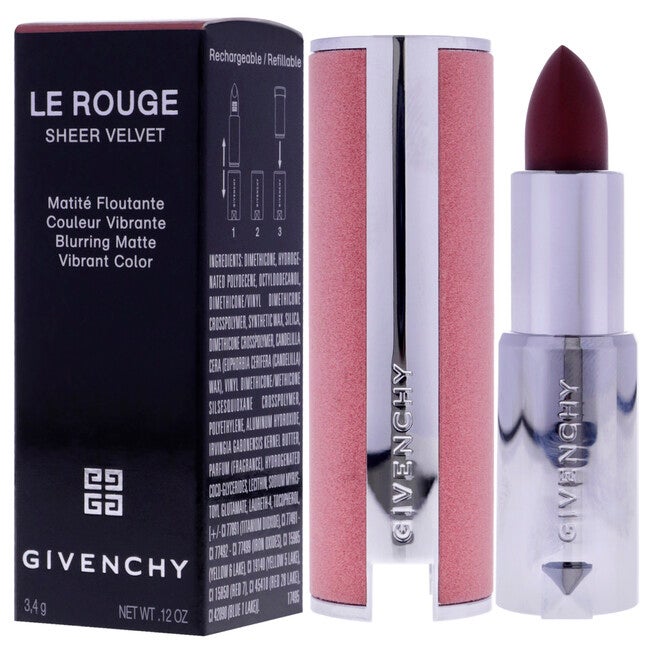 Le Rouge Sheer Velvet Matte Lipstick - 17 by Givenchy for Women - 0.12 oz Lipstick, , alternate image number 7