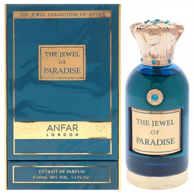 The Jewel Collection - Paradise by Anfar for Unisex - 3.4 oz Extrait De Parfum Spray, See Description, hi-res image number 0