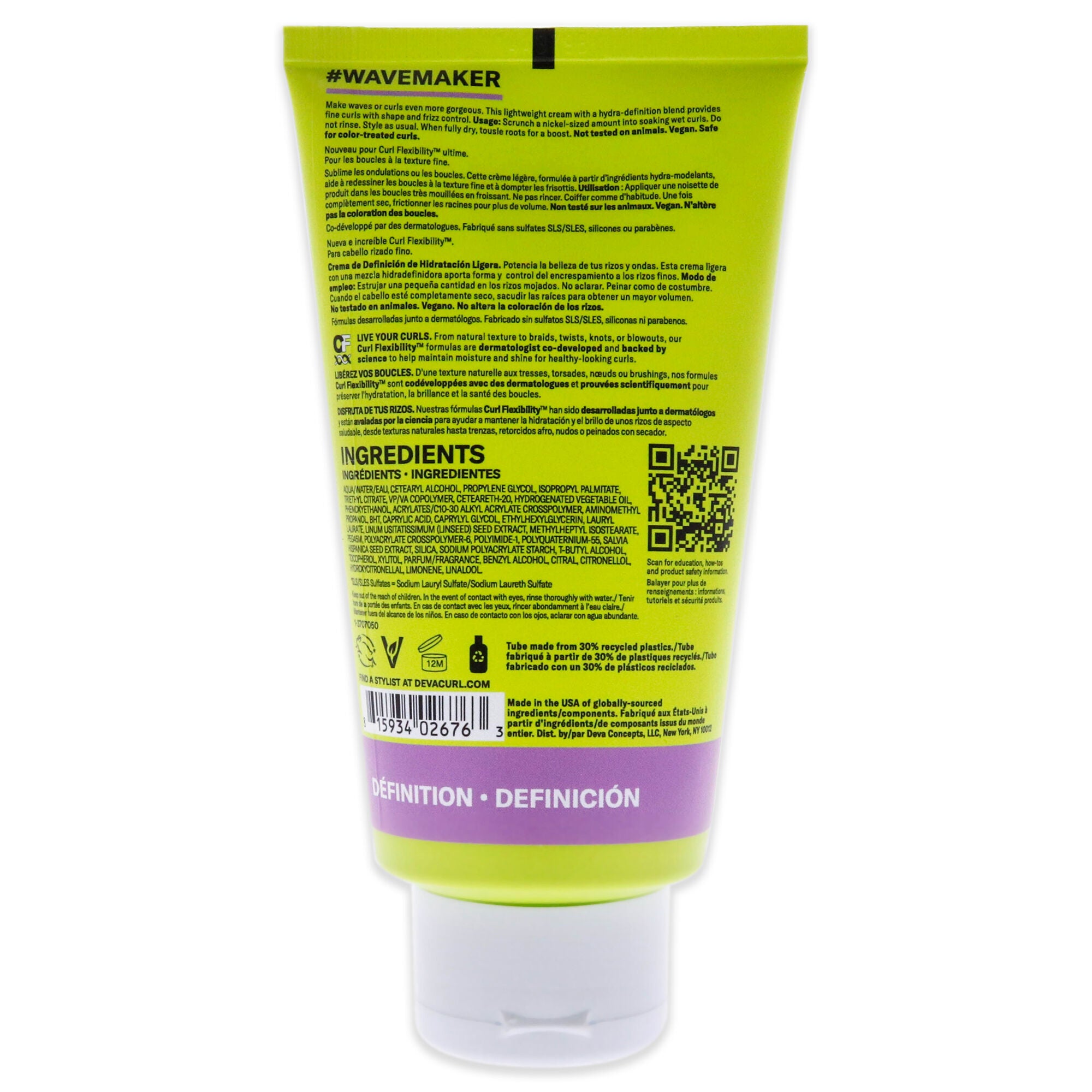 Wave Maker Cream-NP by DevaCurl for Unisex - 5 oz Cream, , alternate image number 3