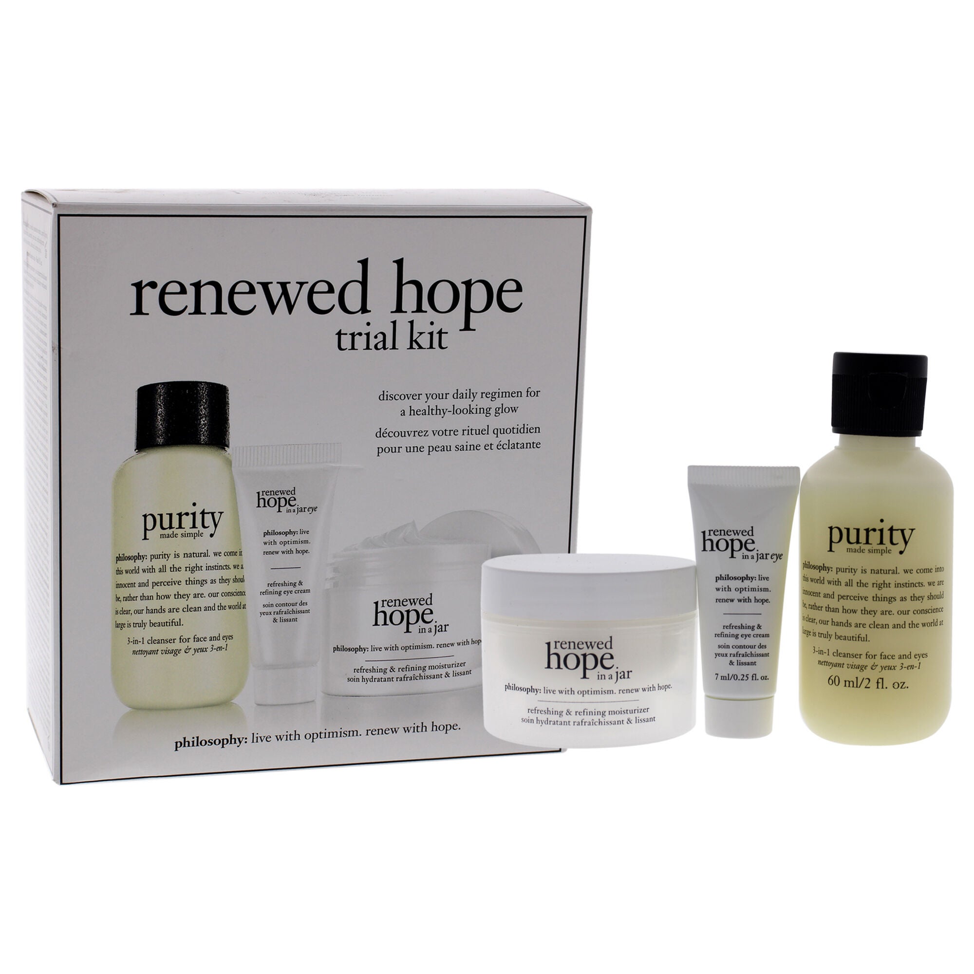 Renewed Hope Trail Kit by Philosophy for Unisex - 3 Pc Kit, See Description, hi-res image number 0