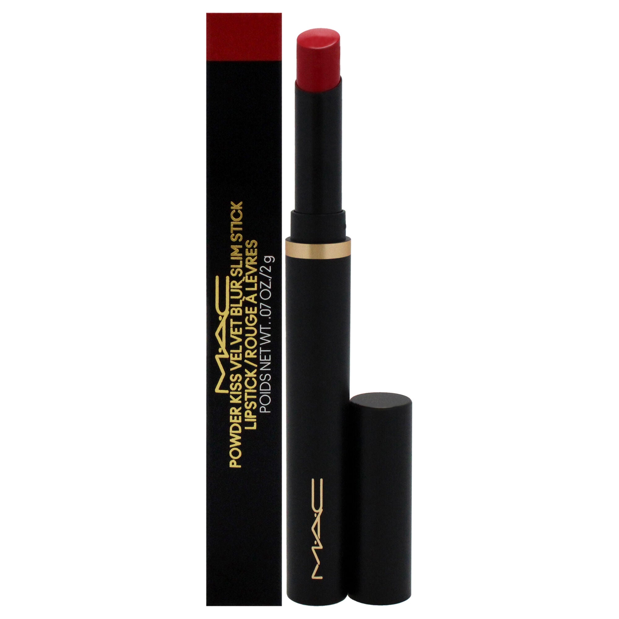 Powder Kiss Velvet Blur Slim Stick - 889 Ruby New by MAC for Women - 0.07 oz Lipstick, See Description, hi-res image number 0
