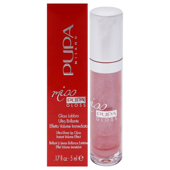 Miss Pupa Gloss Ultra-Shine Lip Gloss - 301 Sweet Candy by Pupa Milano for Women - 0.17 oz Lip Gloss, See Description, hi-res image number 0