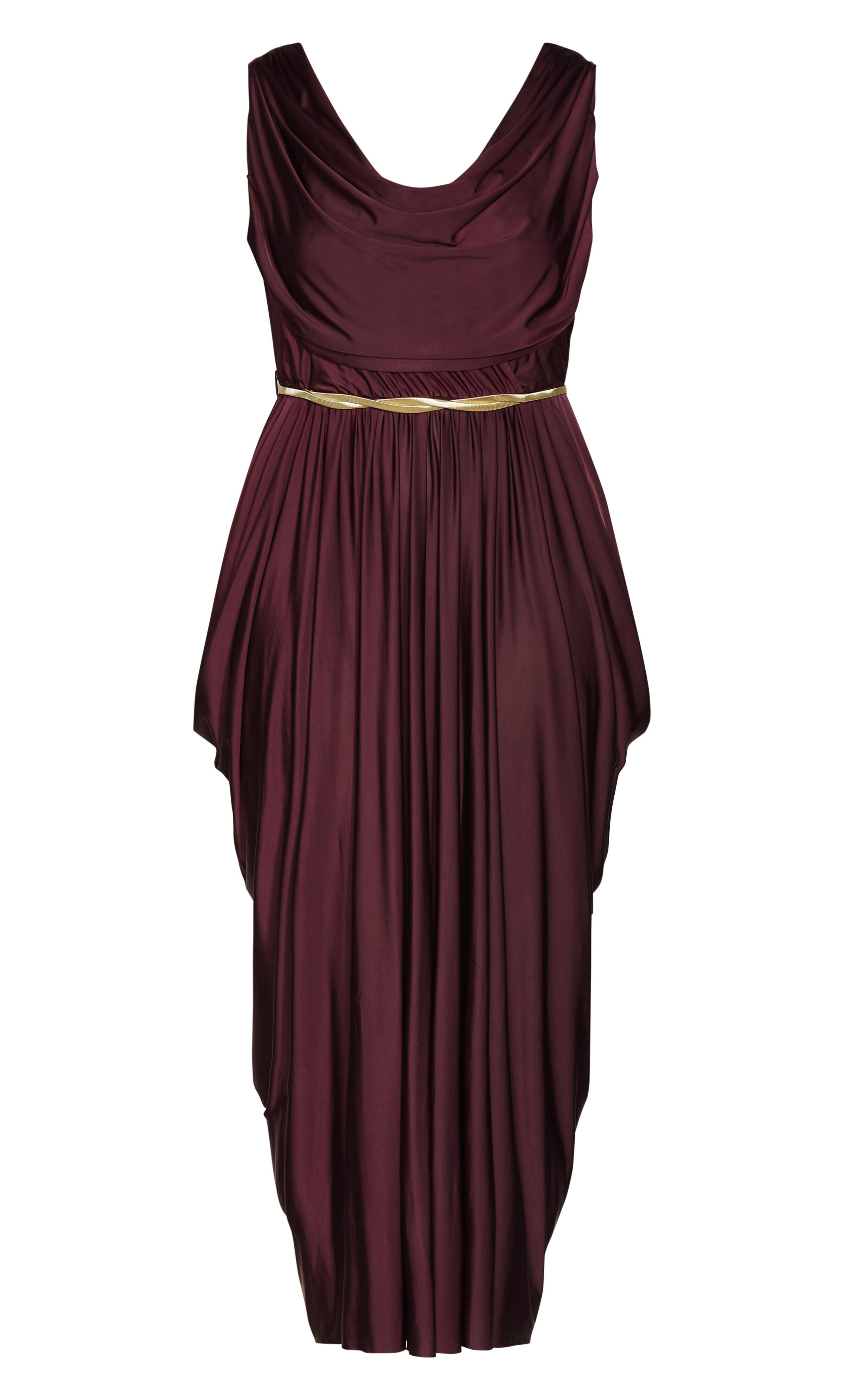 Athena Goddess Maxi Dress - oxblood, , alternate image number 4