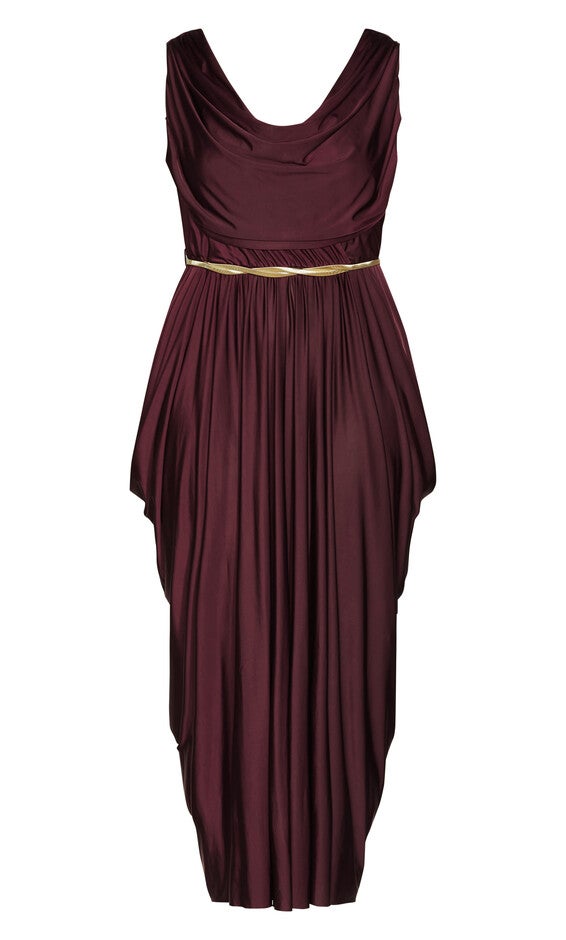 Athena Goddess Maxi Dress - oxblood, , alternate image number 4