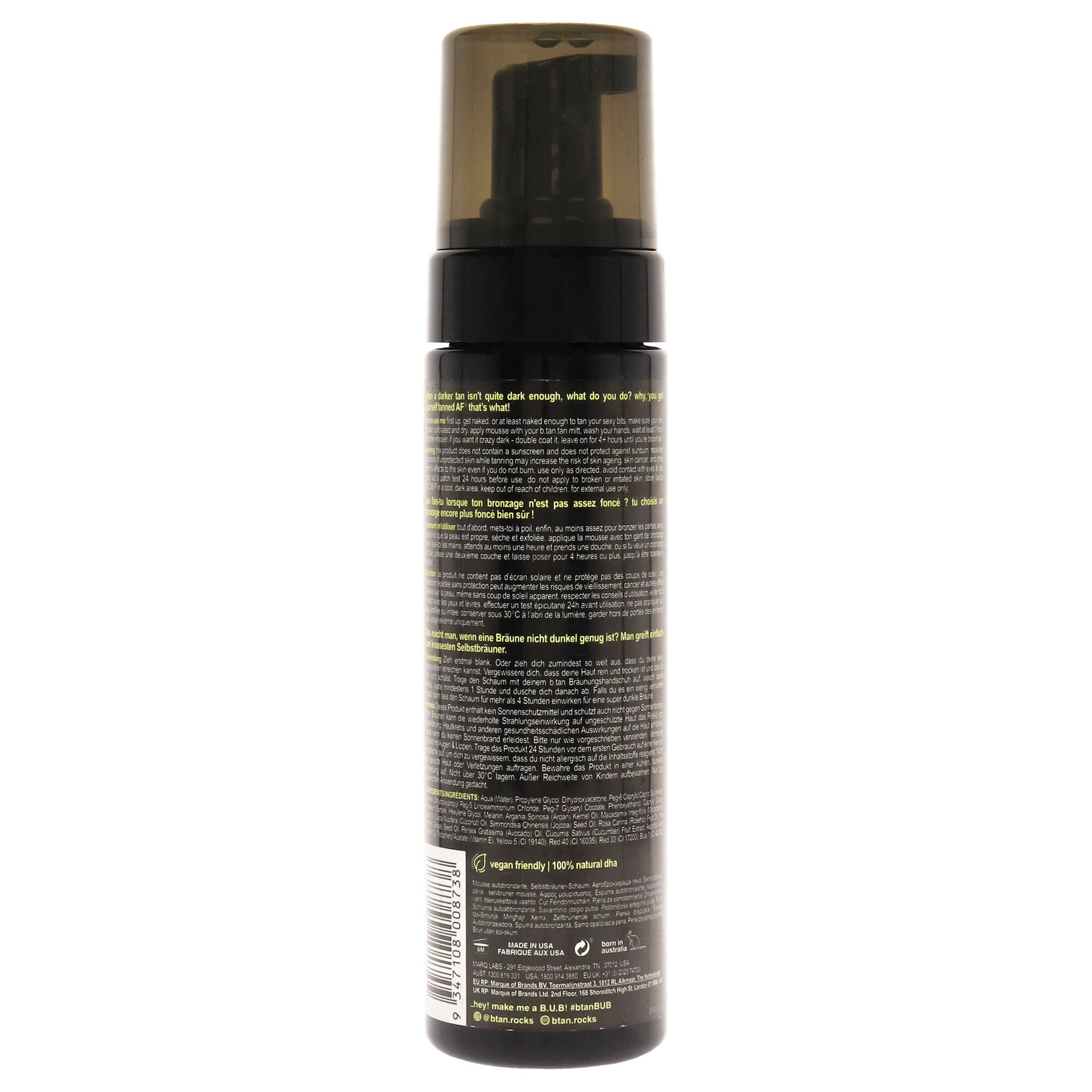 Tanned Af Self Tan Mousse by B.Tan for Unisex - 6.7 oz Mousse, See Description, alternate image number 2