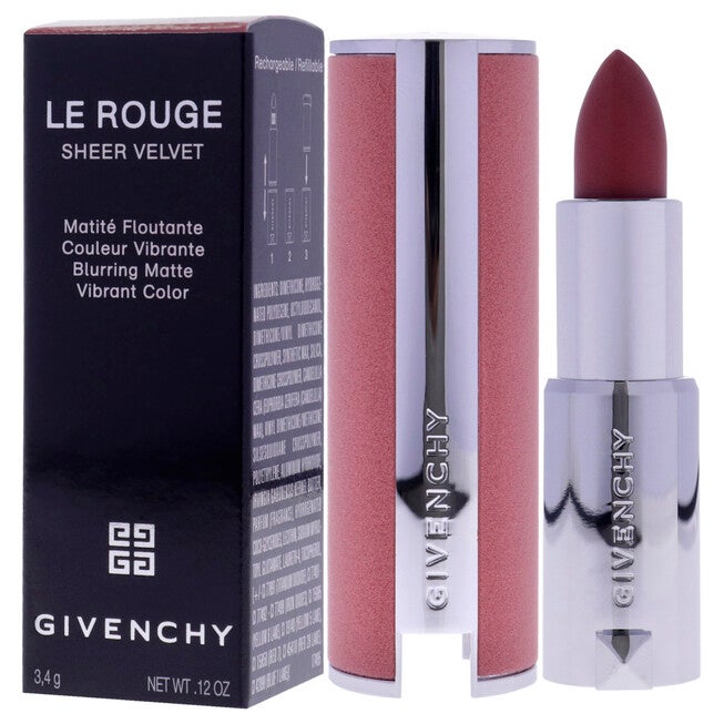 Le Rouge Sheer Velvet Matte Lipstick - 27 Rouge Infuse by Givenchy for Women - 0.12 oz Lipstick (Refillable), , alternate image number 8