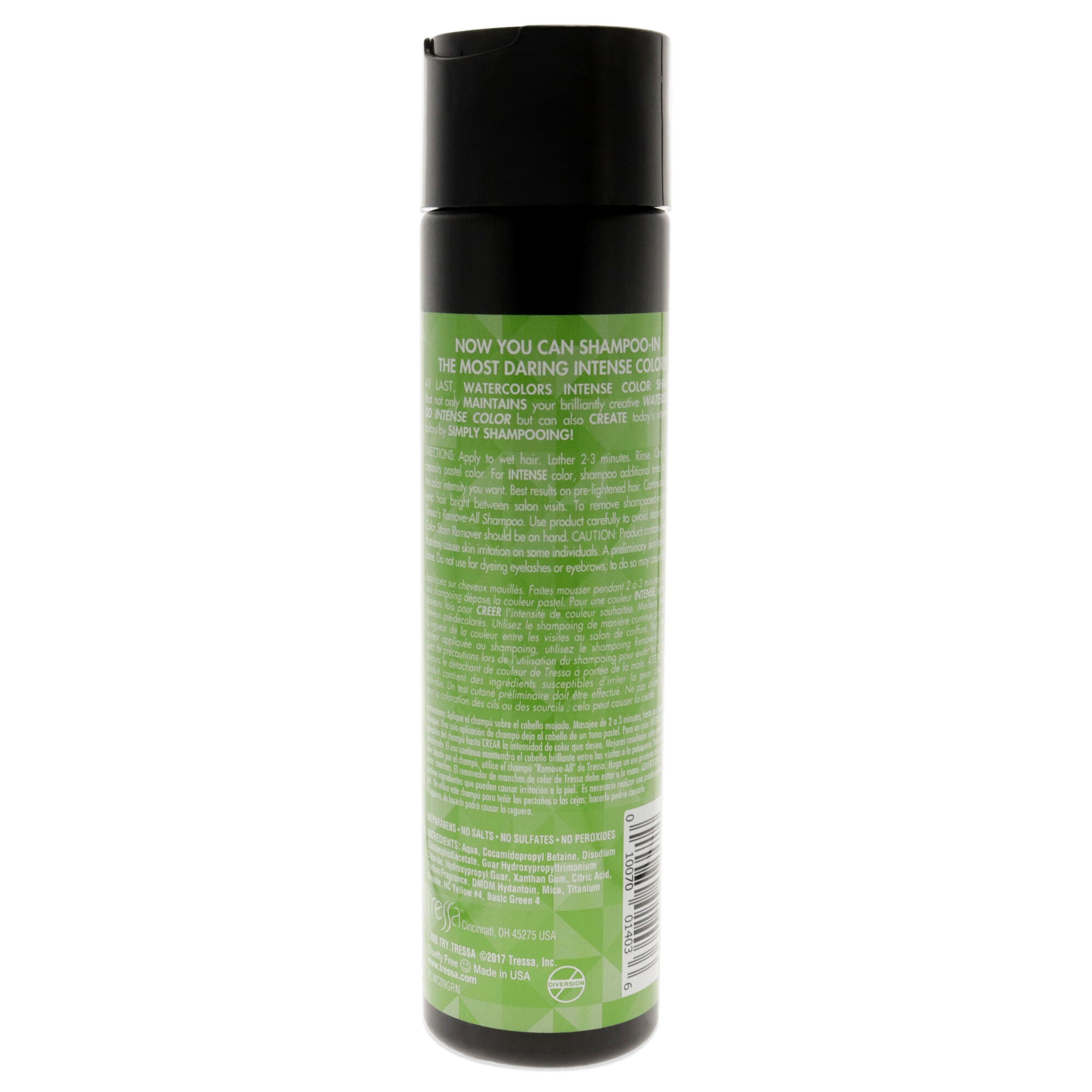 Watercolors Intense Shampoo - Green by Tressa for Unisex - 8.5 oz Shampoo, , alternate image number 3