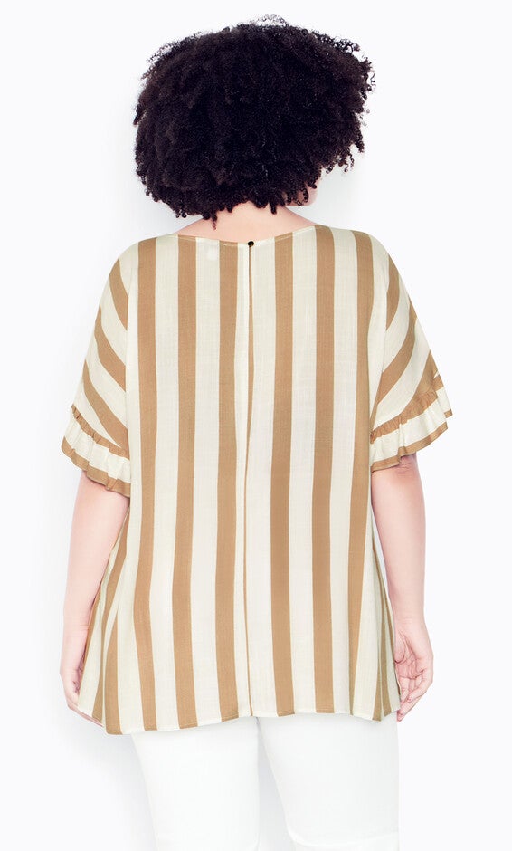 Simone Stripe Top - natural, , alternate image number 2