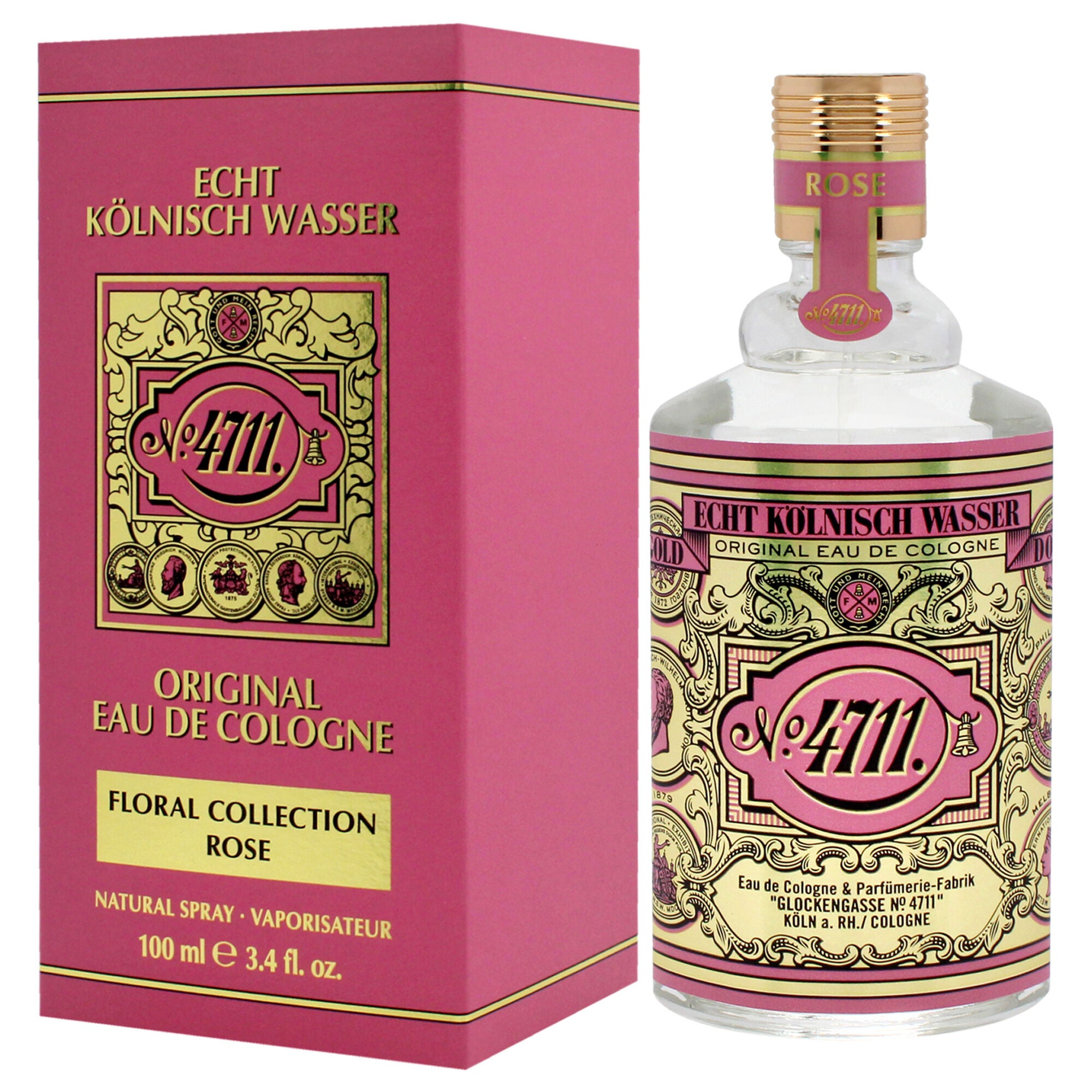 4711 Floral Collection Rose by Muelhens for Women - 3.4 oz EDC Spray, See Description, alternate image number 3