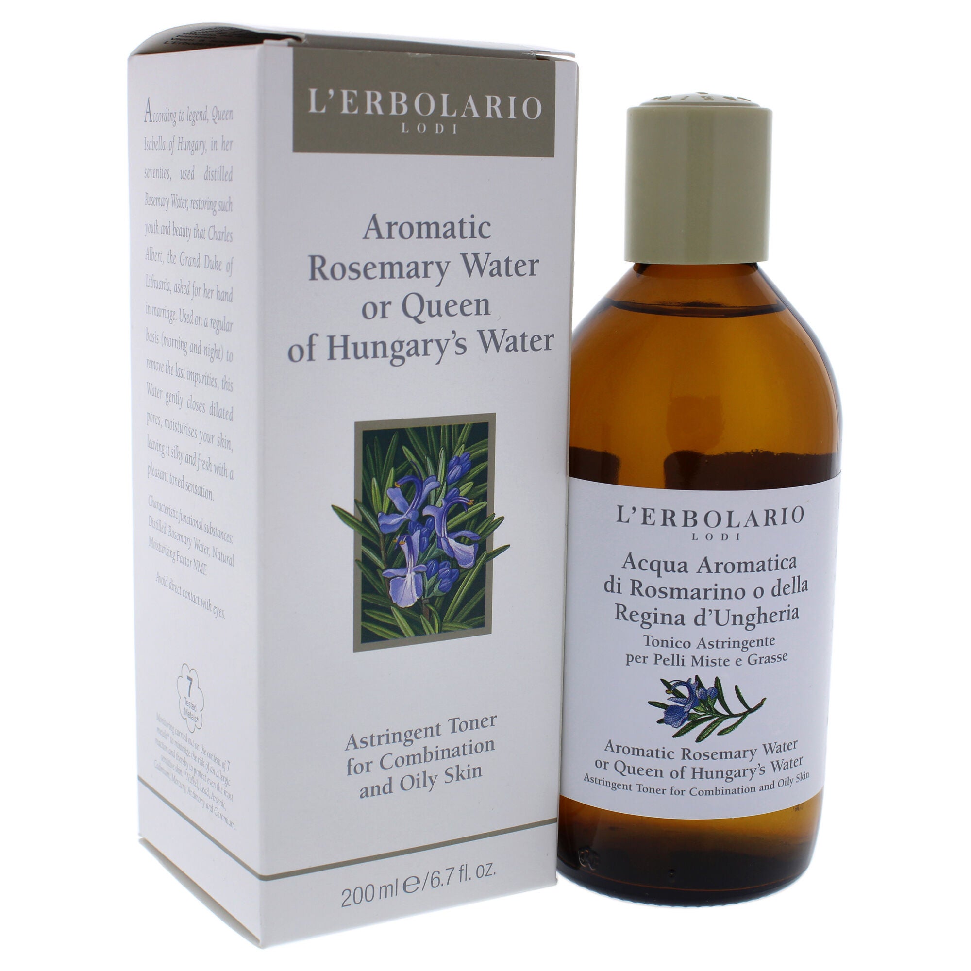 Aromatic Water - Rosemary by LErbolario for Women - 6.7 oz Toner, , alternate image number 6