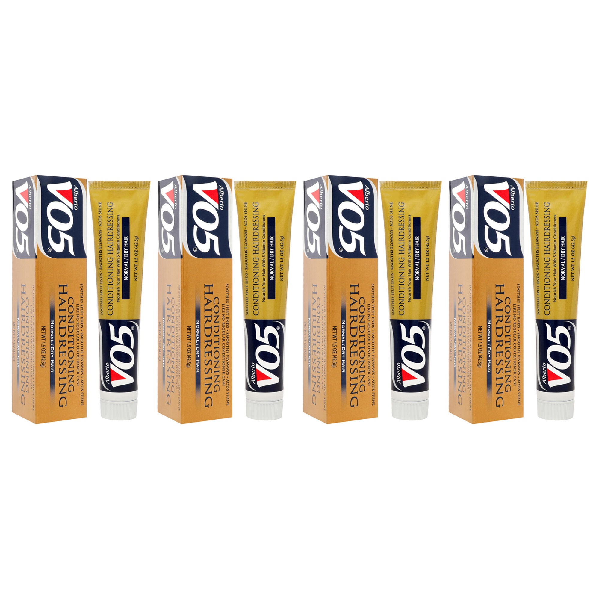 Conditioning Hairdressing - Normal to Dry Hair by Alberto VO5 for Unisex - 1.5 oz Conditioner - Pack of 4, White, alternate image number 2