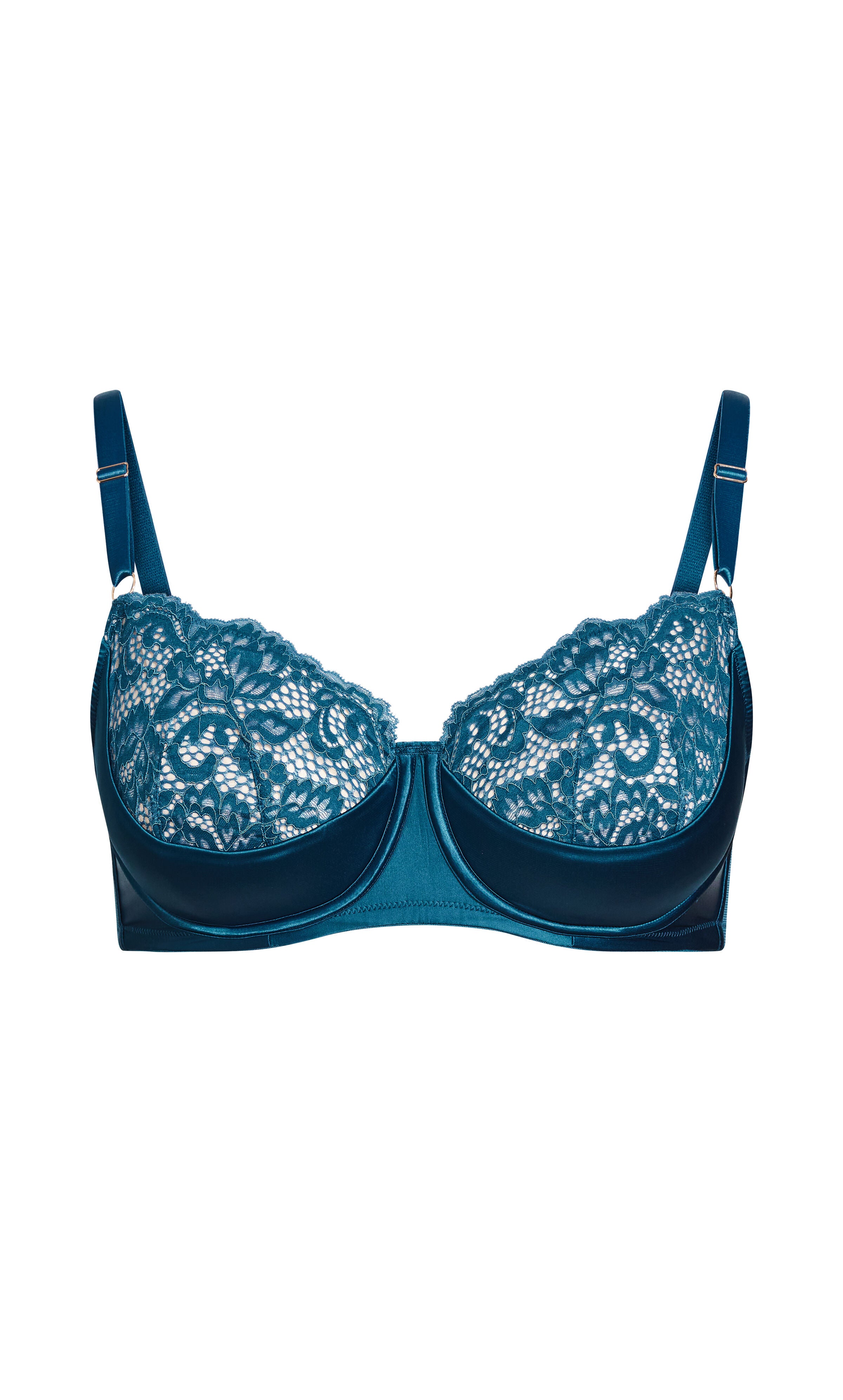 Hollie Underwire Demi Bra - poseidon, , alternate image number 4