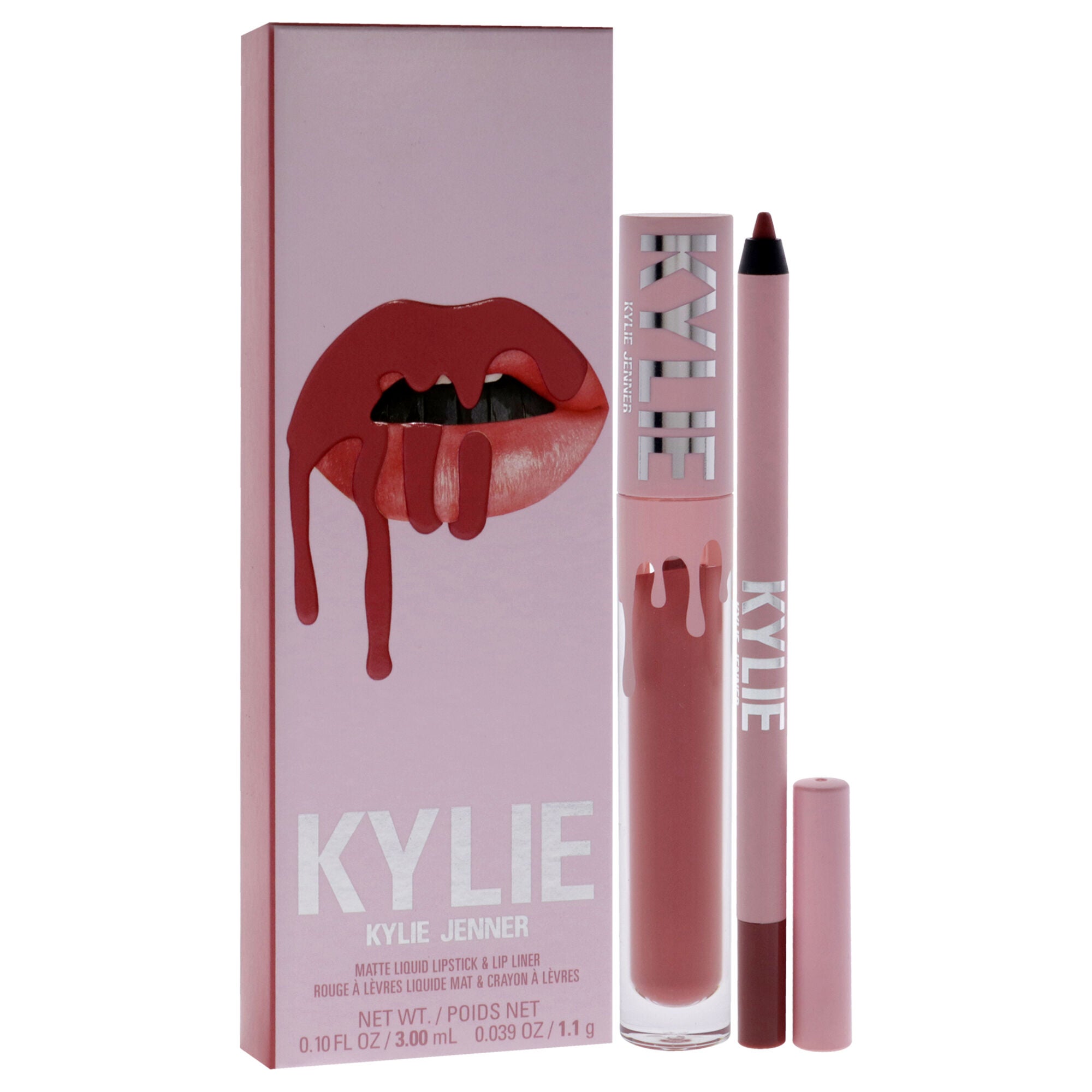 Matte Lip Kit - 704 Sweater Weather by Kylie Cosmetics for Women - 2 Pc 0.10oz Matte Liquid Lipstick, 0.039oz Lip Liner, See Description, alternate image number 2