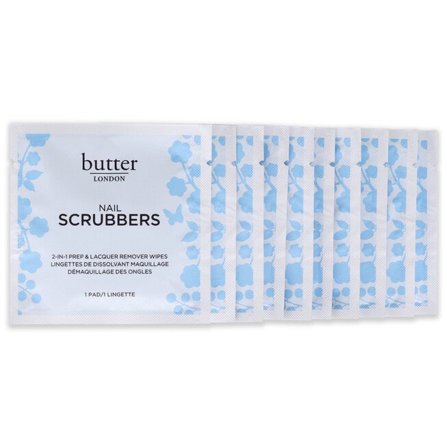 Nail Scrubbers by Butter London for Women - 10 Pc Wipes, See Description, alternate image number 1