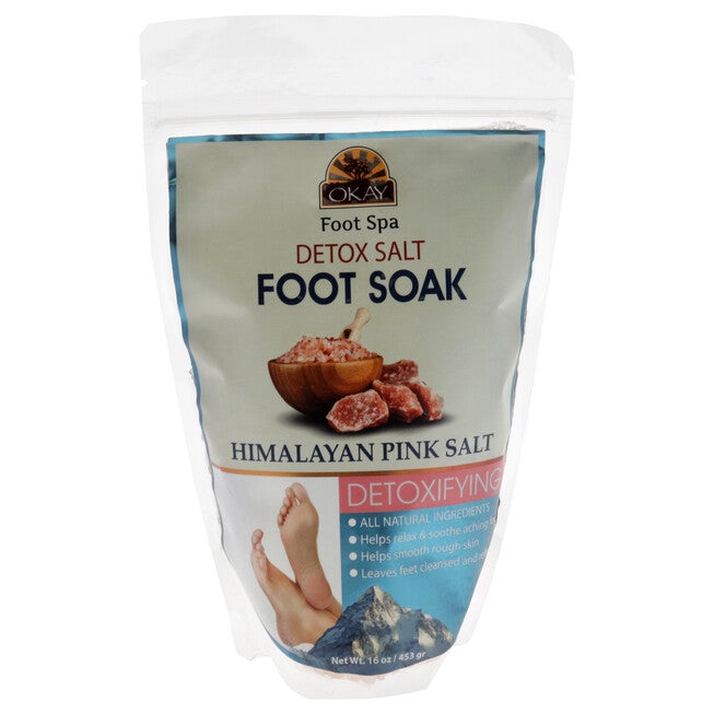 Detox Himalayan Pink Salt by Okay for Unisex - 16 oz Bath Salt, See Description, hi-res image number 0