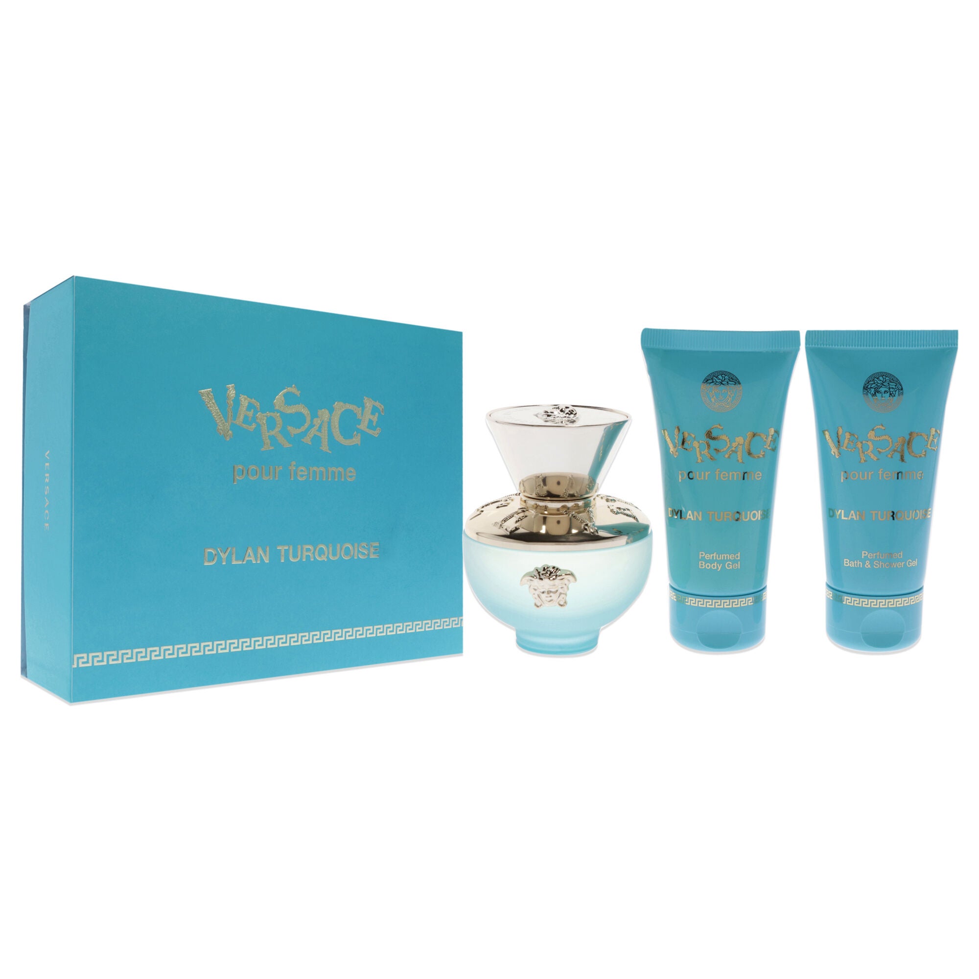 Versace Dylan Turquoise Pour Femme by Versace for Women - 3 Pc Gift Set 1.7oz EDT Spray, 1.7oz Perfumed Body Gel, 1.7oz Bath and Shower Gel, , alternate image number 6