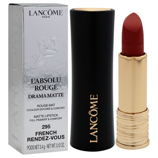 LAbsolu Rouge Drama Matte Lipstick - 295 French Rendezvous by Lancome for Women - 0.12 oz Lipstick, , alternate image number 6