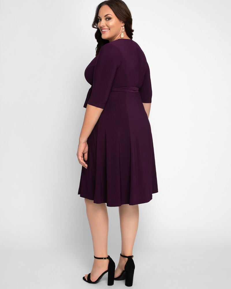 Essential Wrap Dress, Plum Passion, alternate image number 1