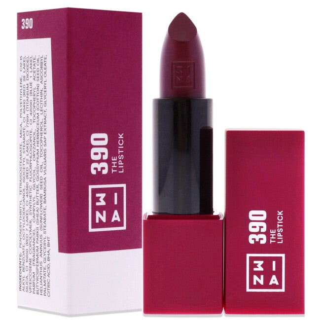 The Lipstick - 390 Rich Plum by 3INA for Women - 0.16 oz Lipstick, See Description, alternate image number 2