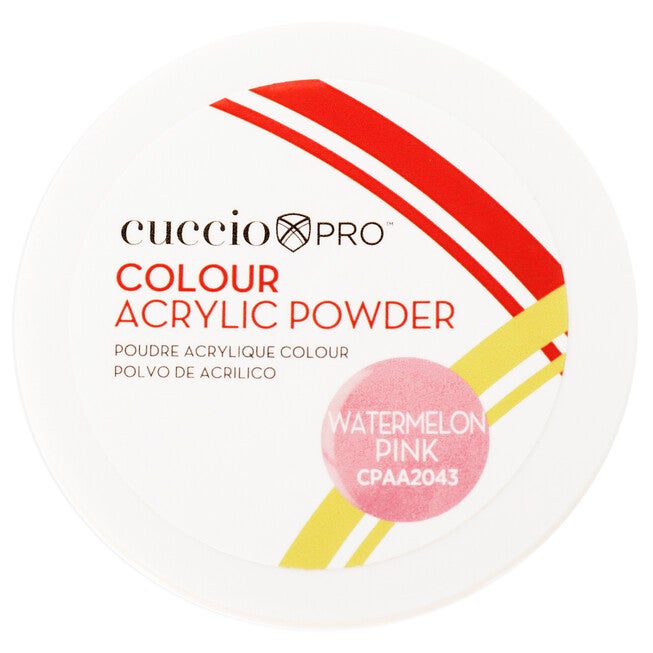 Colour Acrylic Powder - Watermelon Pink by Cuccio Pro for Women - 1.6 oz Acrylic Powder, See Description, hi-res image number 0