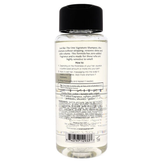 Fragrance Free Daily Cleansing Shampoo by Kristin Ess for Unisex - 10 oz Shampoo, , alternate image number null