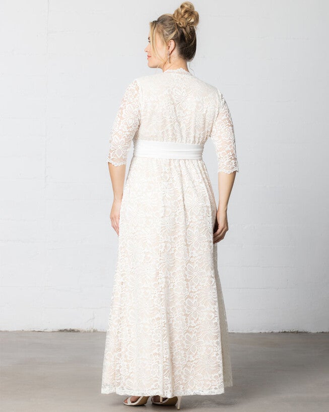 Amour Lace Wedding Gown, IvoryNude, alternate image number 1