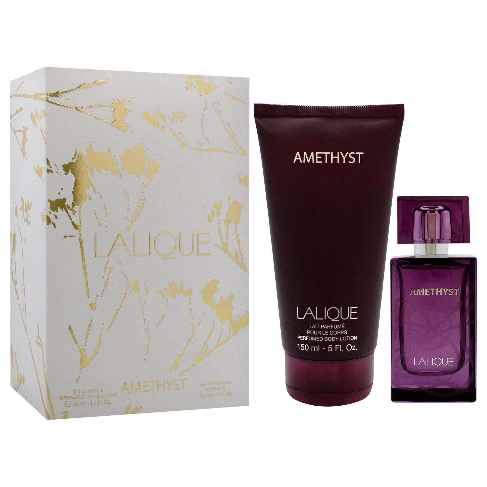 Amethyst Set by Lalique for Women - 2 Pc Gift Set 1.7 oz EDP Spray, 5 oz Body Lotion, See Description, alternate image number 1