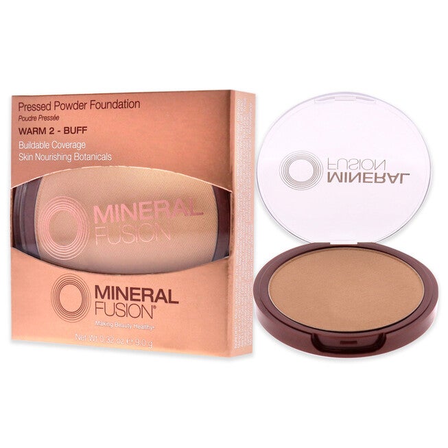 Pressed Powder Foundation - 02 Warm by Mineral Fusion for Women - 0.32 oz Foundation, See Description, alternate image number 3