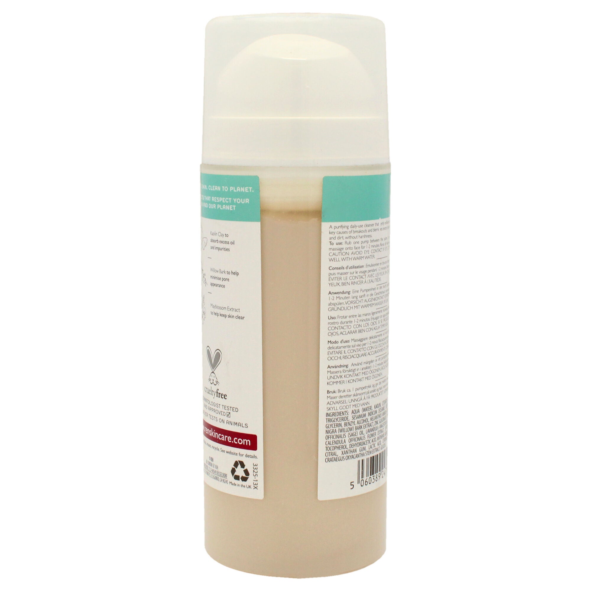 Clearcalm 3 Clarifying Clay Cleanser by REN for Unisex - 5.1 oz Cleanser, See Description, alternate image number 1
