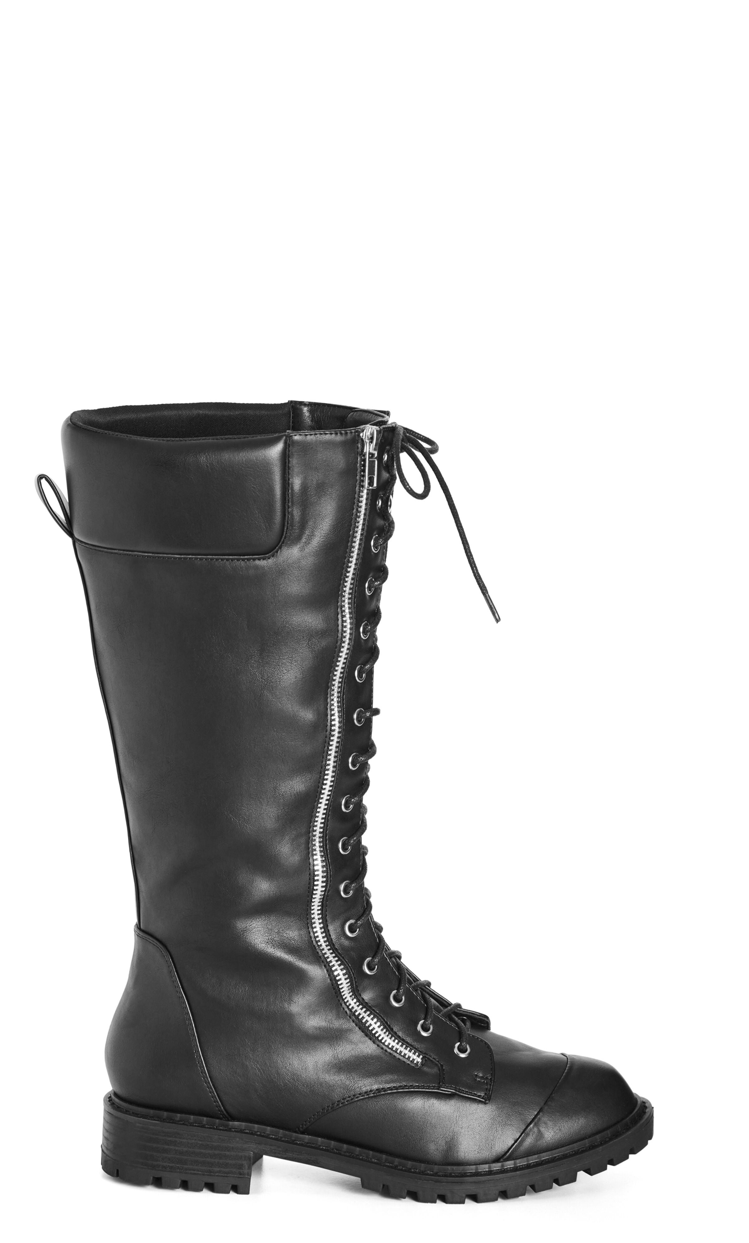 WIDE FIT Rochelle Knee Boot - black, , alternate image number 1