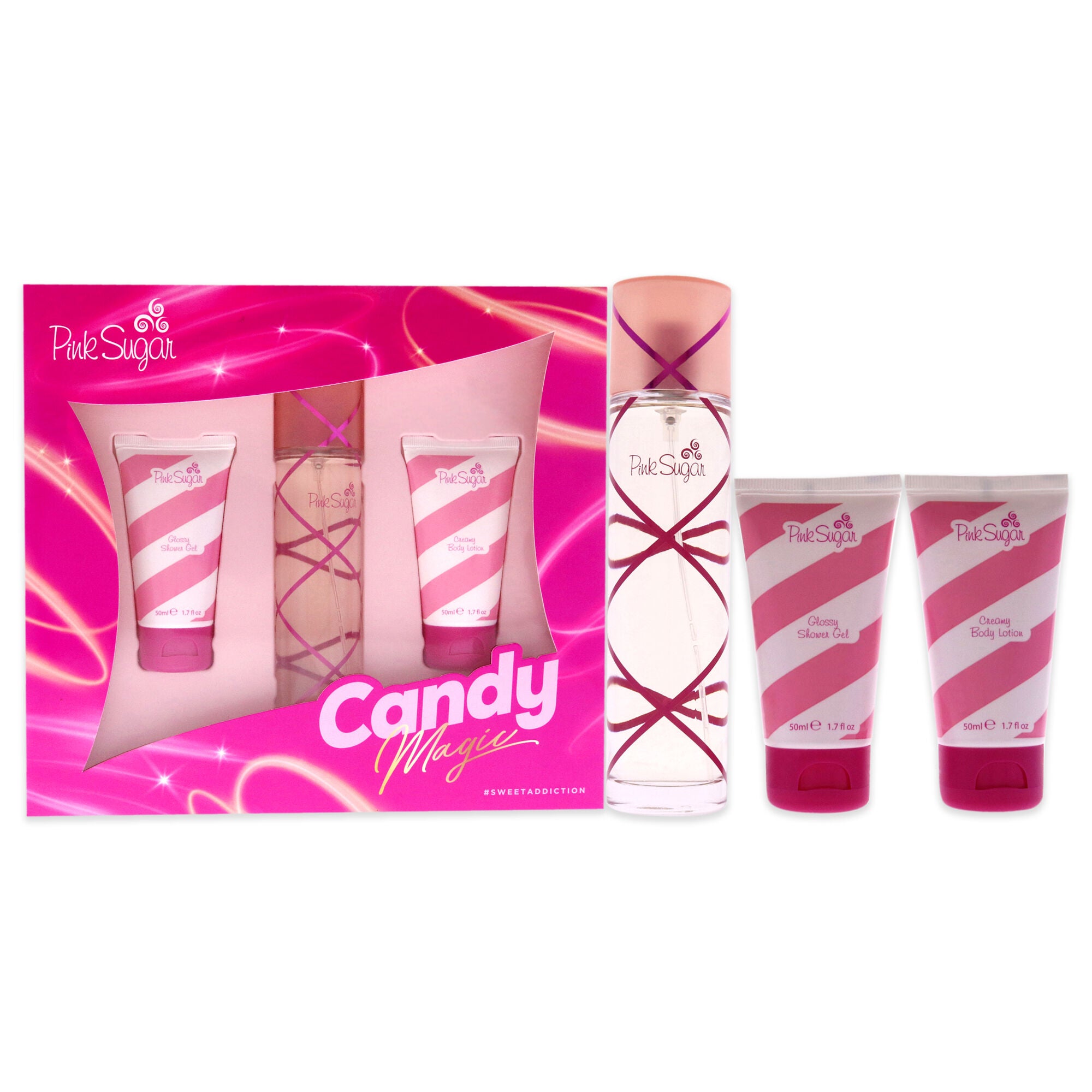 Pink Sugar Candy Magic by Aquolina for Women - 3 Pc Gift Set 3.4oz EDT Spray, 1.7oz Glossy Shower Gel, 1.7oz Creamy Body Lotion, , alternate image number 5