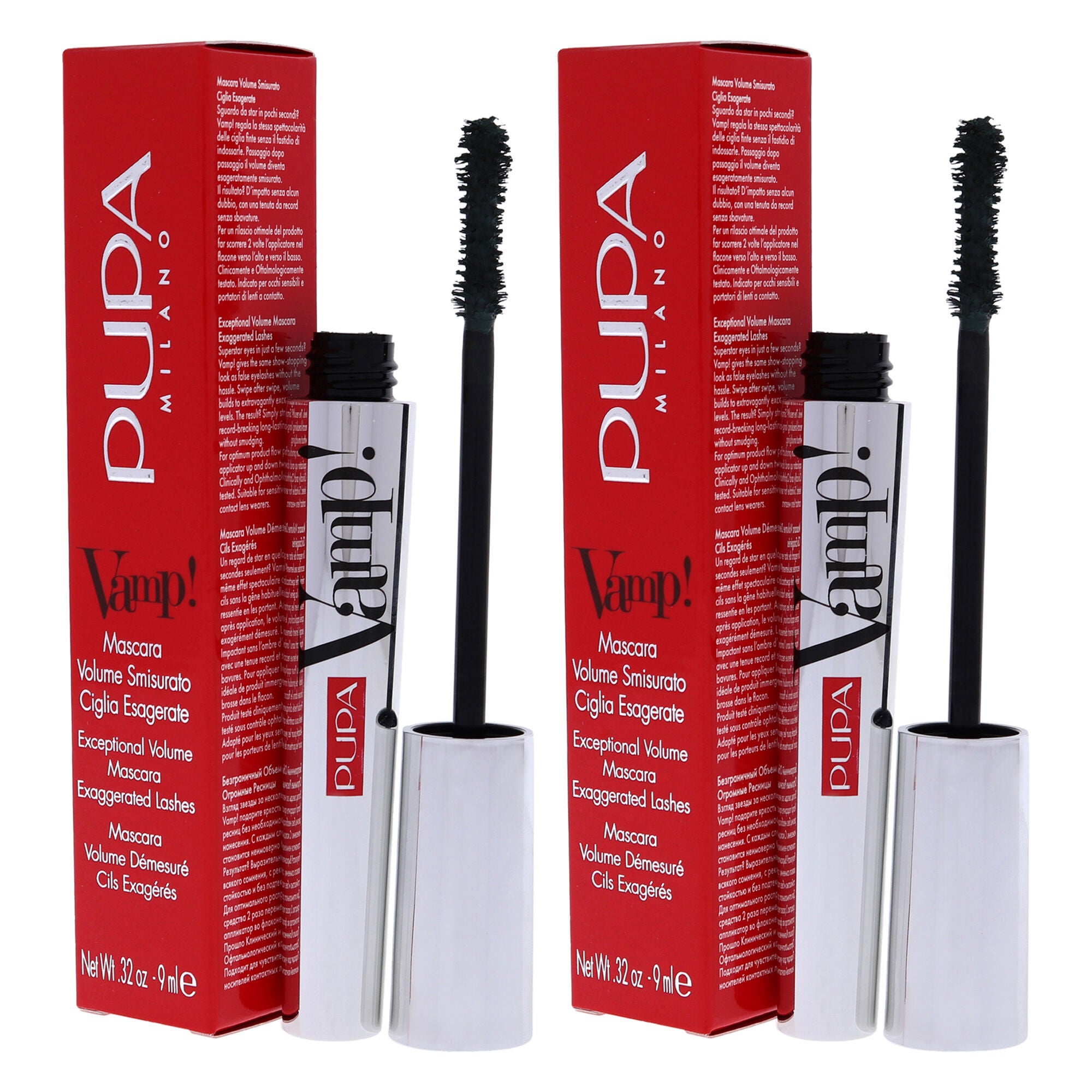 Vamp! Mascara - 504 Military Green by Pupa Milano for Women - 0.32 oz Mascara - Pack of 2, See Description, alternate image number 2