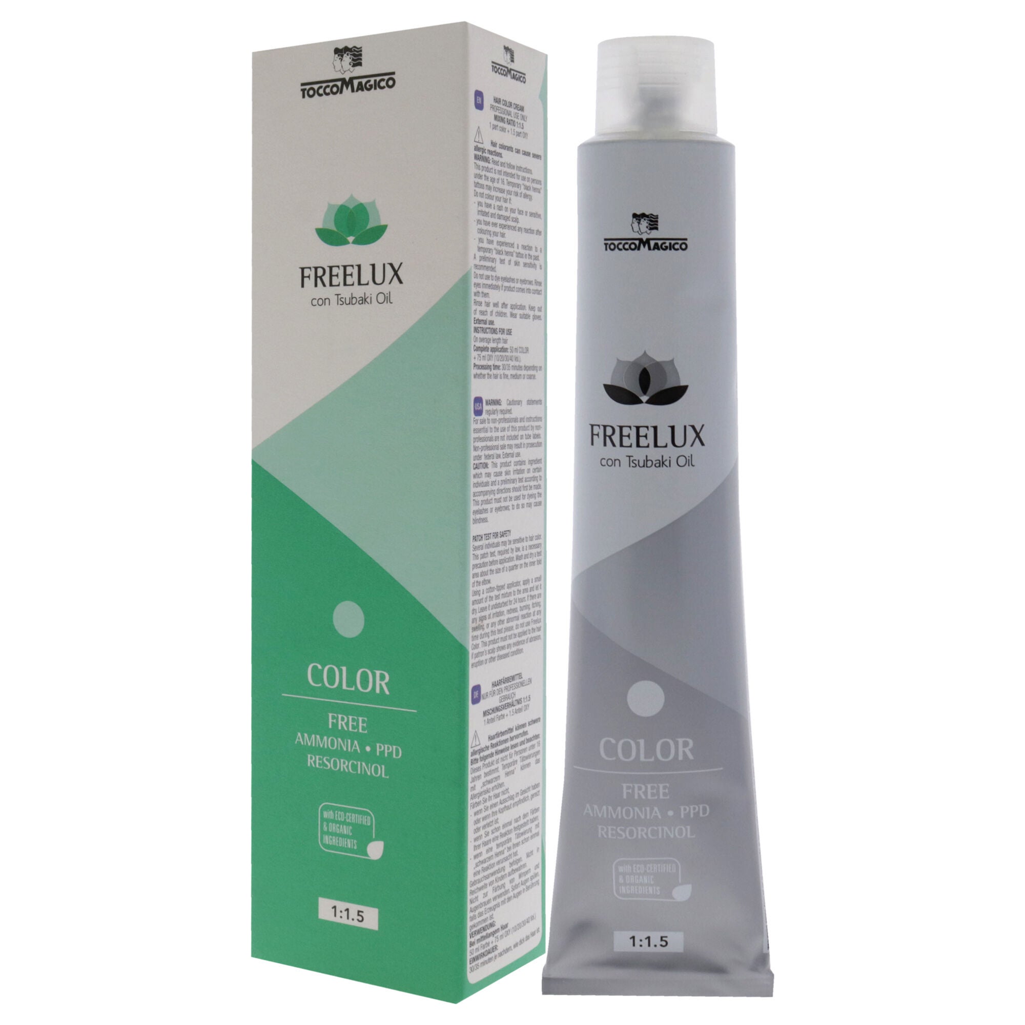 Freelux Permanet Hair Color - 5.11 Light Intense Ash Chestnut by Tocco Magico for Unisex - 3.38 oz Hair Color, See Description, alternate image number 3