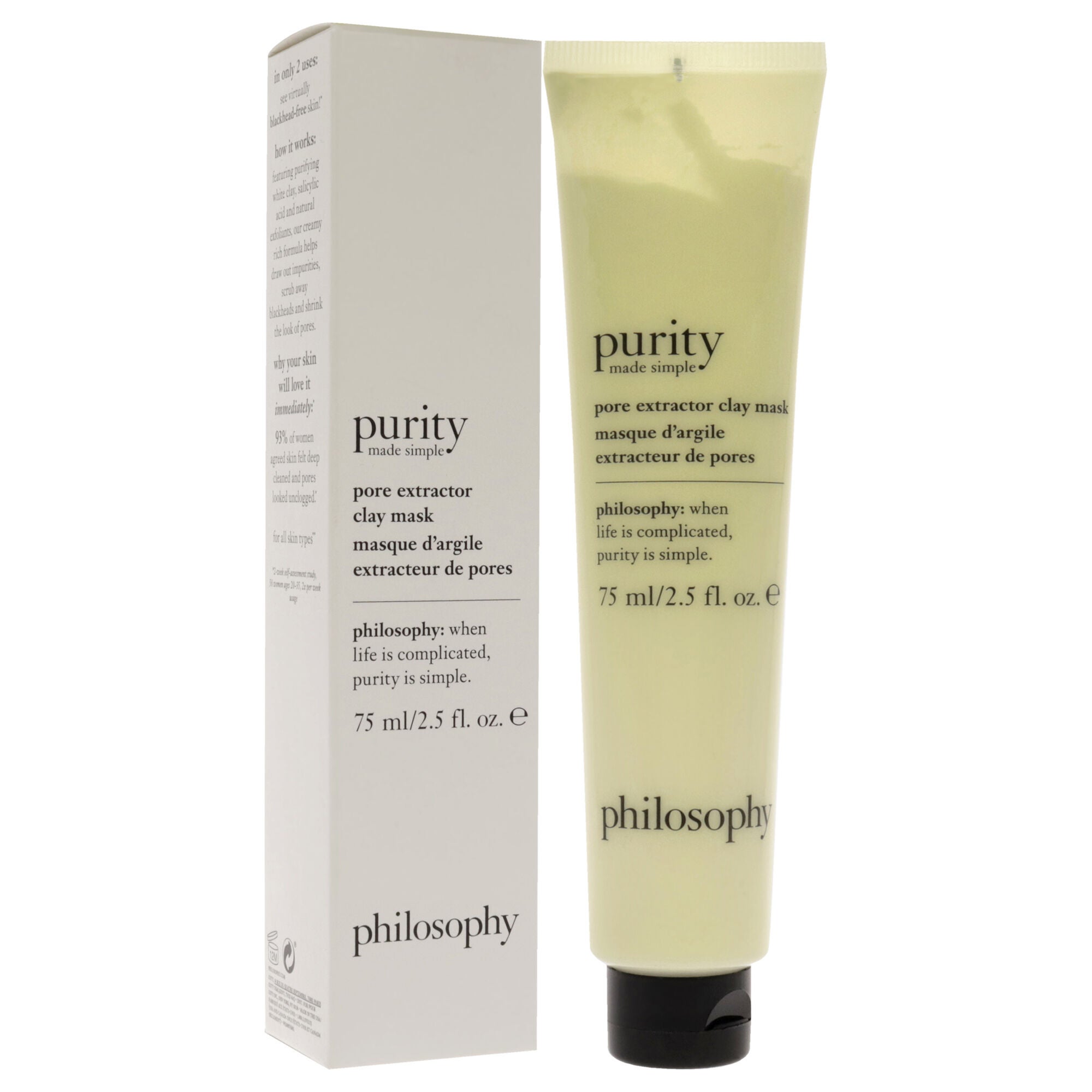 Purity Made Simple Pore Extractor Exfoliating Clay Mask by Philosophy for Unisex - 2.5 oz Mask, , alternate image number 7