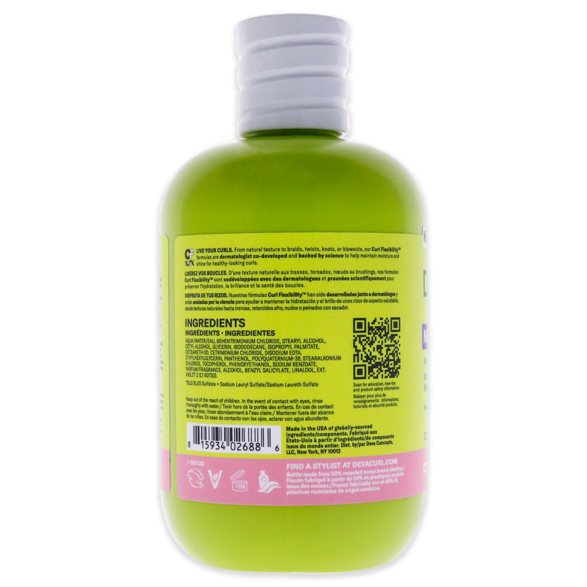 No-Poo Blue Cleanser by DevaCurl for Unisex - 12 oz Cleanser, See Description, alternate image number 1