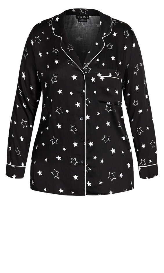 Galaxy Sleep Shirt - black, , alternate image number 3