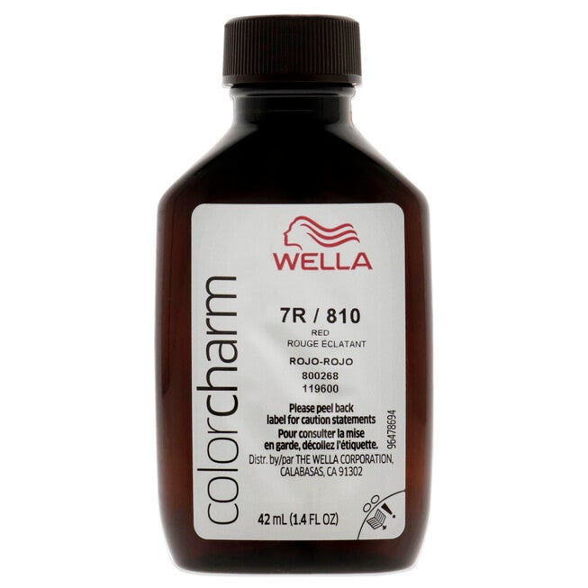 Color Charm Permanent Liquid Hair Color - 810 7R Red Red Intensifier by Wella for Unisex - 1.42 oz Hair Color, See Description, alternate image number 1