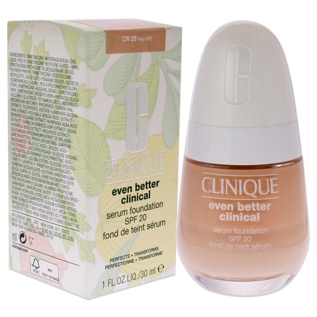Even Better Clinical Serum Foundation SPF 20 - CN 28 Ivory by Clinique for Women - 1 oz Foundation, , alternate image number 6
