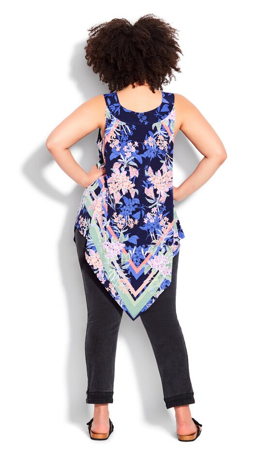 Nicole Scarf Tunic - navy, , alternate image number 3