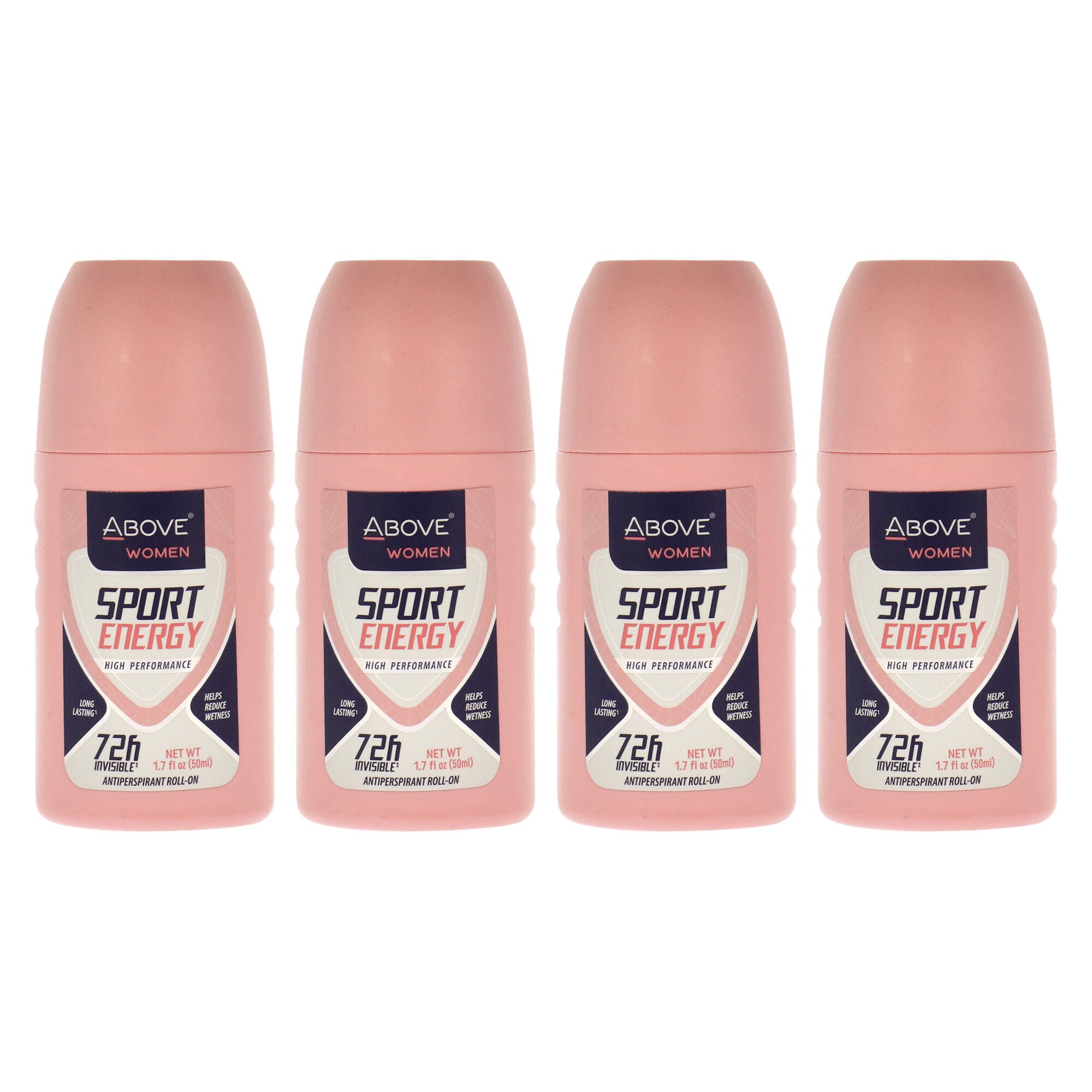 72 Hours Antiperspirant Deodorant - Sport Energy by Above for Women - 1.7 oz Deodorant Roll-On - Pack of 4, See Description, hi-res image number 0
